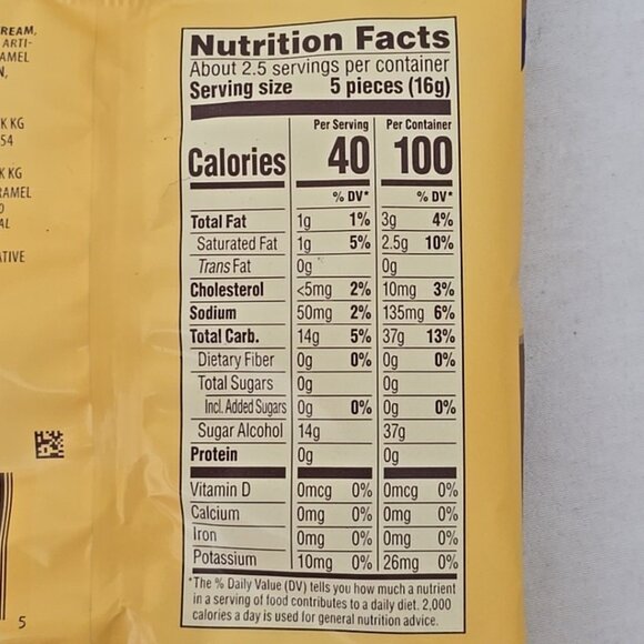 4 PACK Werther's Original SUGAR FREE CARAMEL CHOCOLATE Hard Candies 1.46oz bag/e - Picture 5 of 6